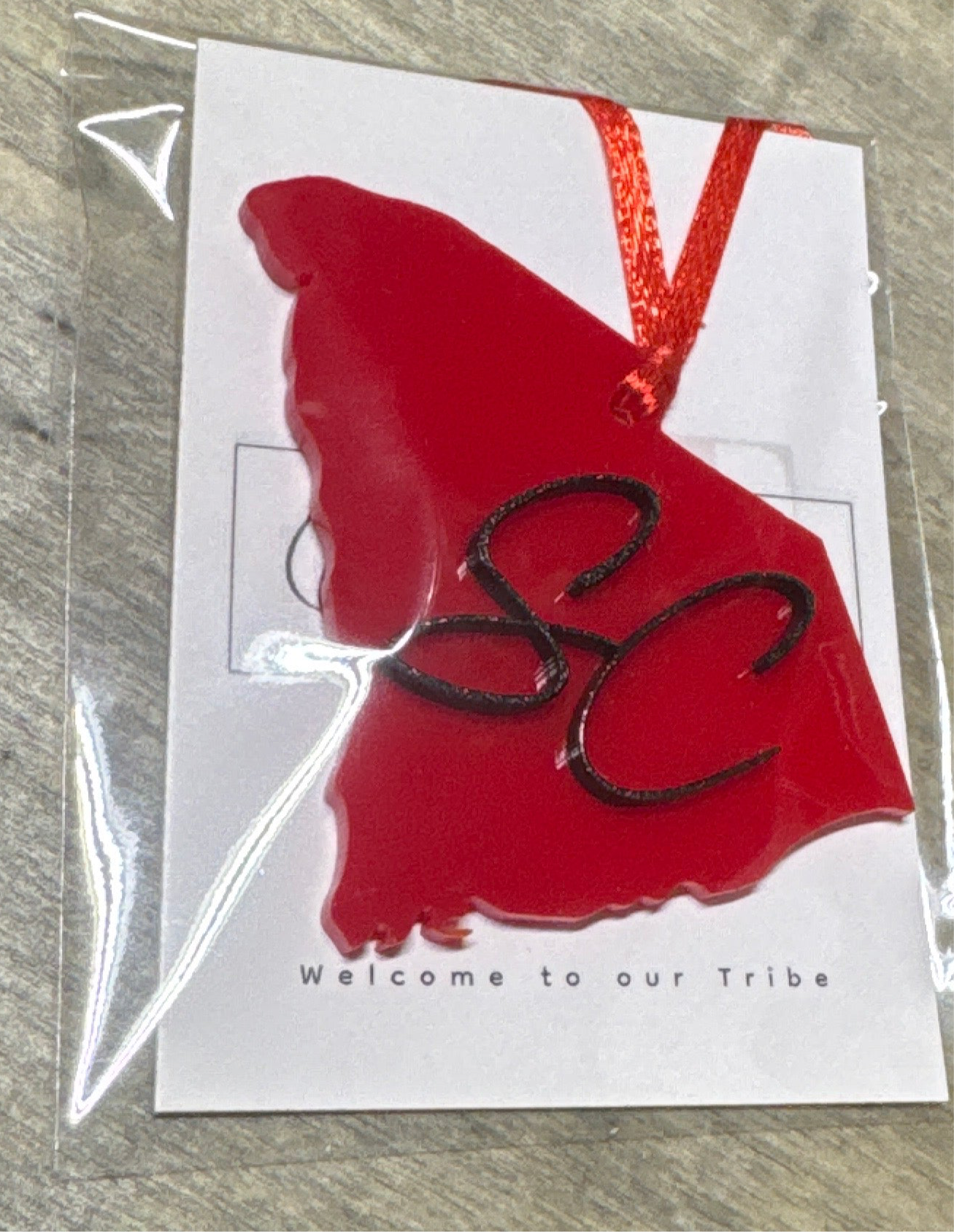 South Carolina acrylic ornament
