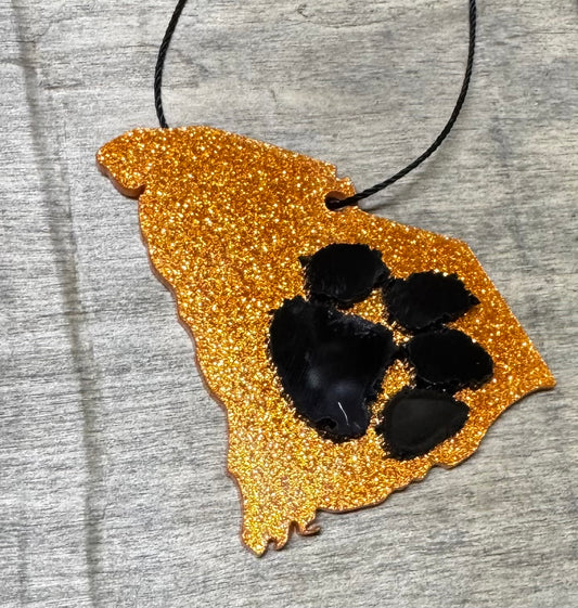 Clemson SC acrylic ornament