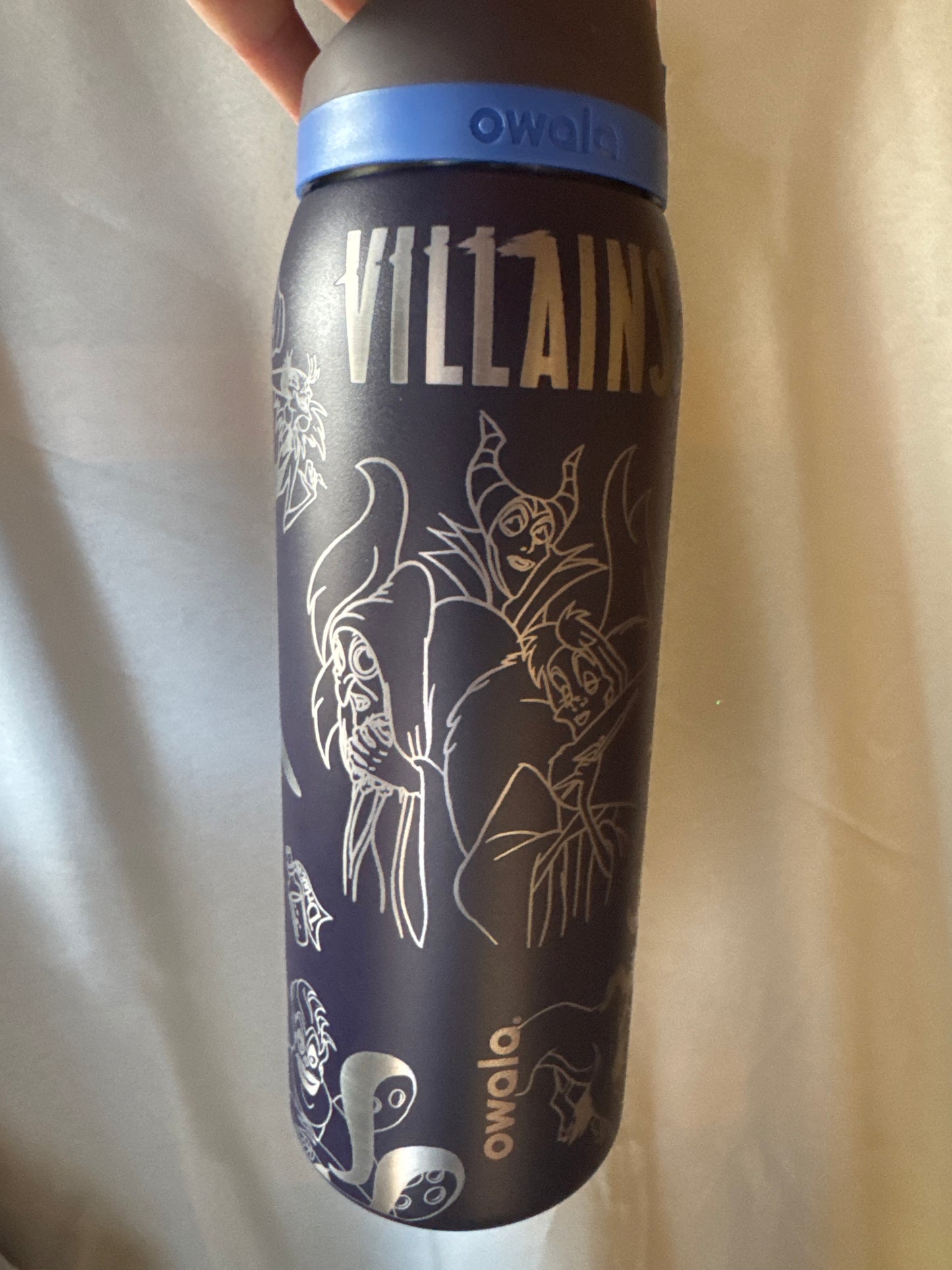 Villains Owala 40oz Freesip fully engraved