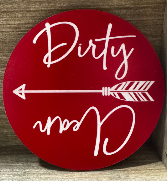 Clean/Dirty dishwasher magnet