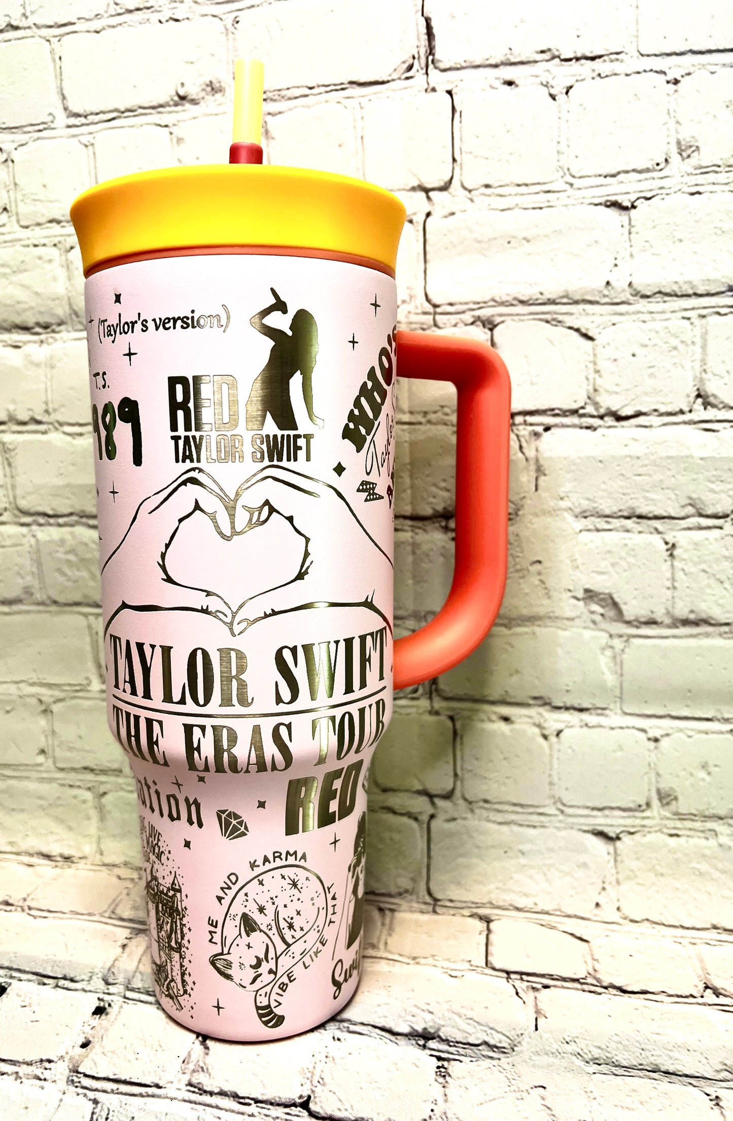 Swiftie Owala 40oz fully engraved