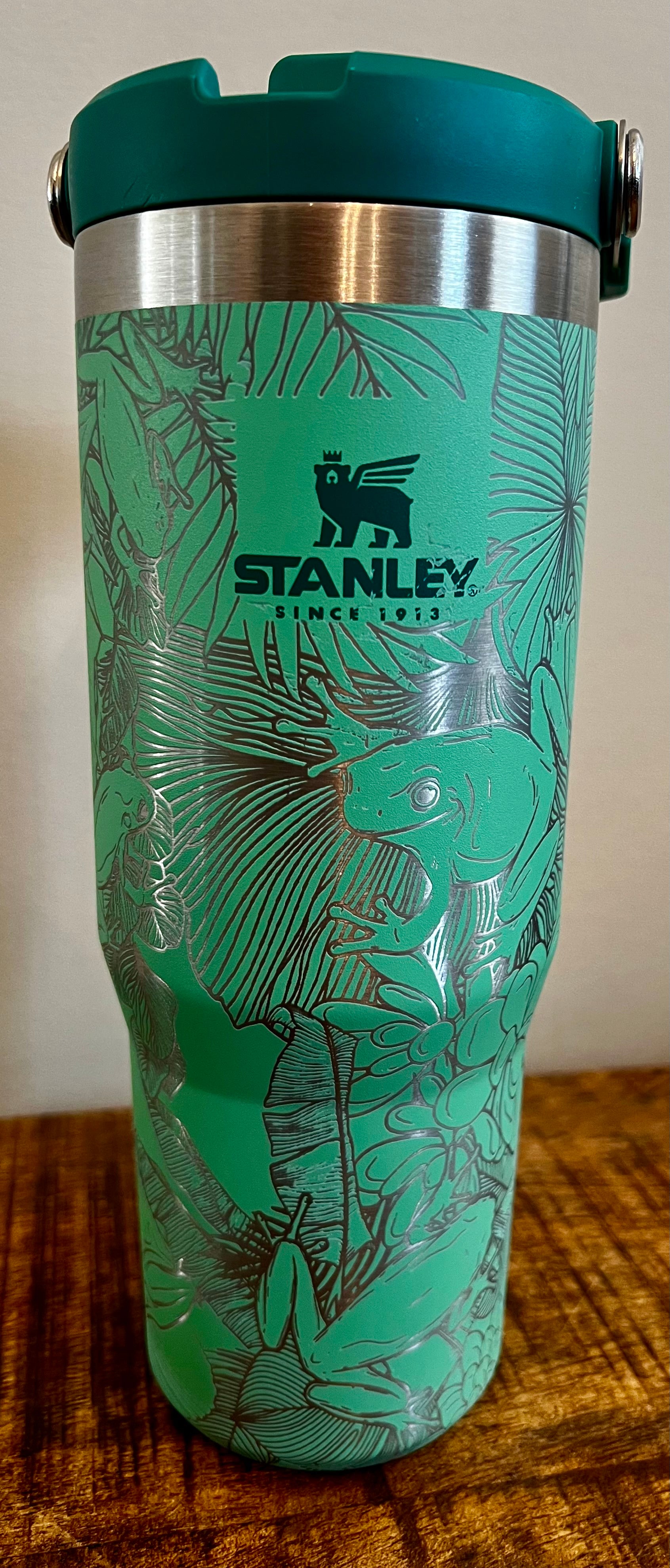 Stanley Double-Wall Vacuum Insulated - Jade - ICEFLOW FLIP STRAW