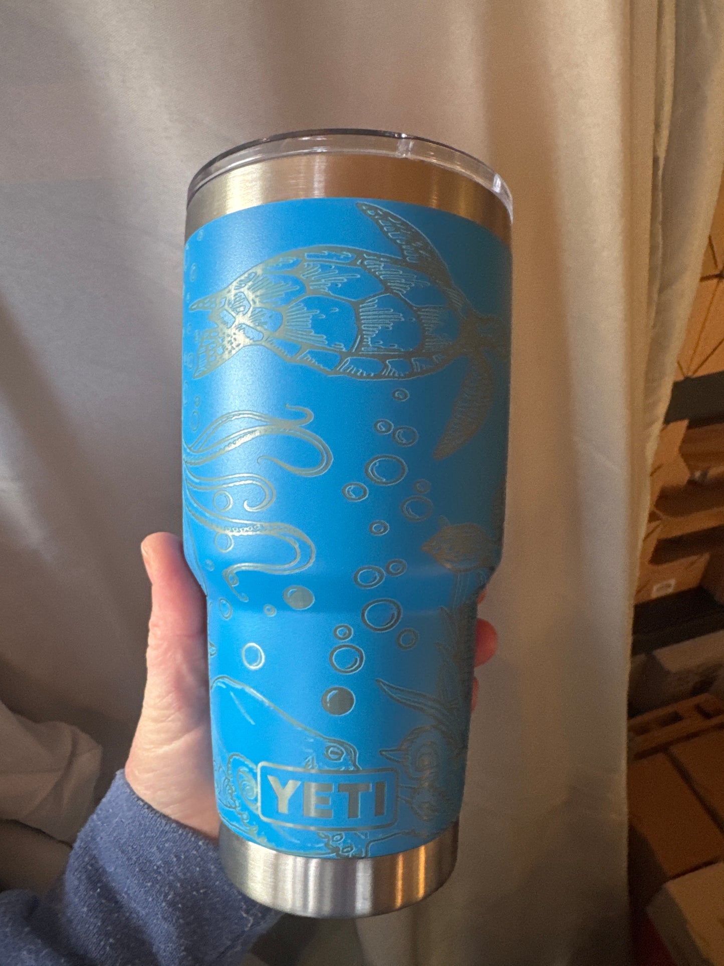 Octopus and Turtles Yeti 30oz Tumbler