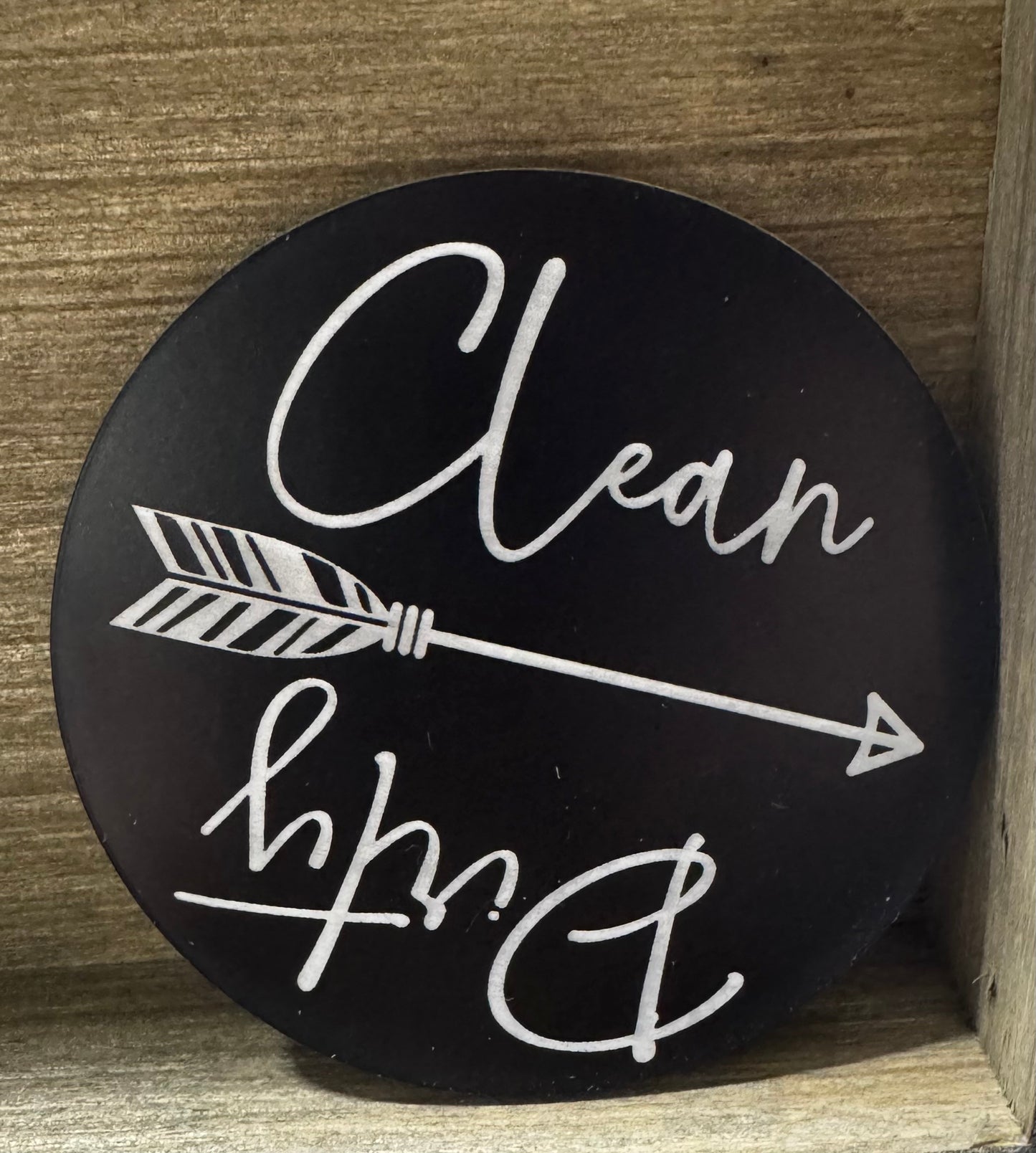 Clean/Dirty dishwasher magnet