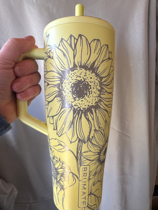 Sunflower 40oz BrüMate